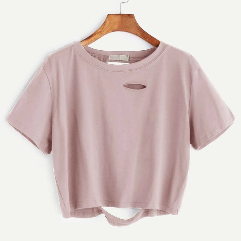 Pink crop top